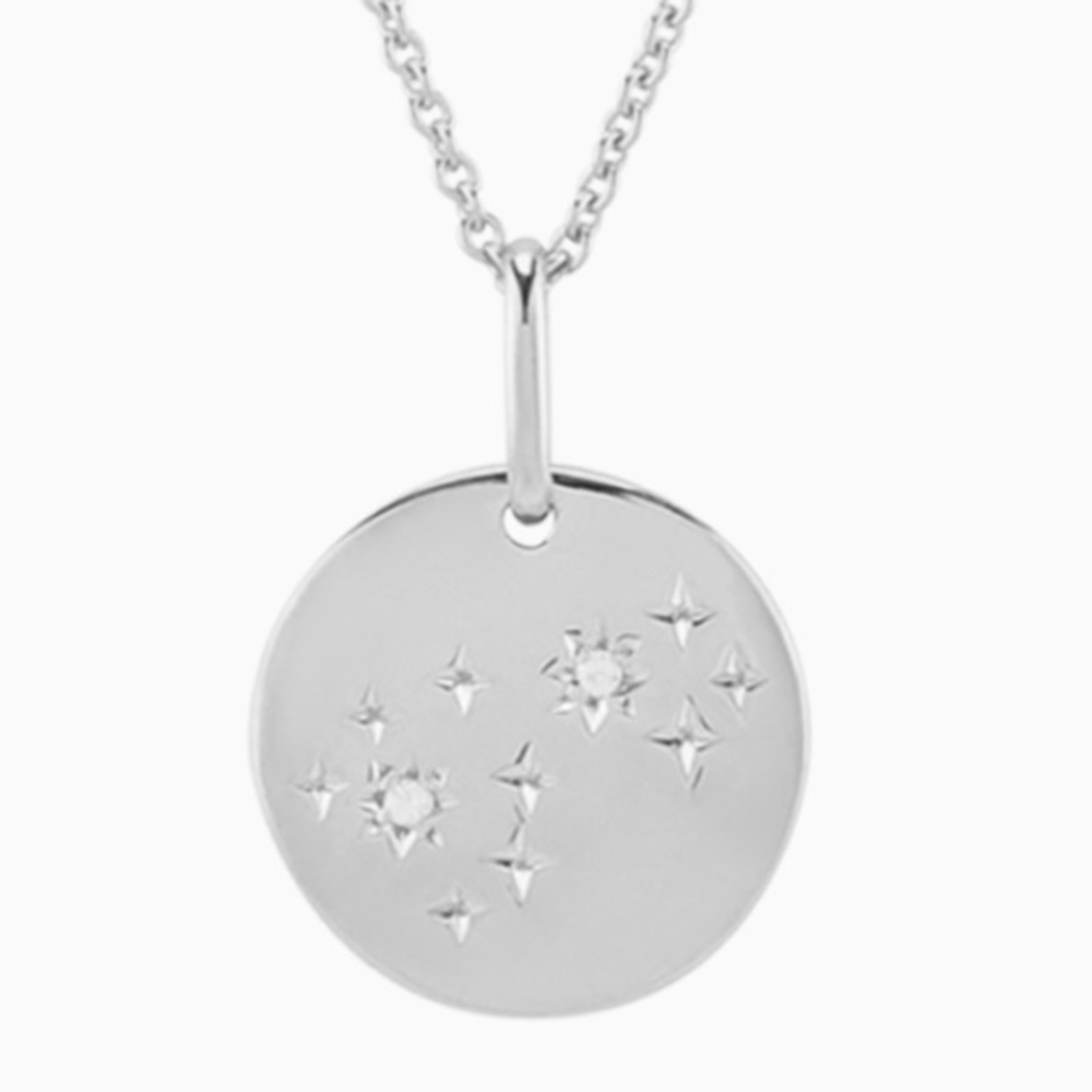 Mejuri Scorpio Silver Pendant Necklace